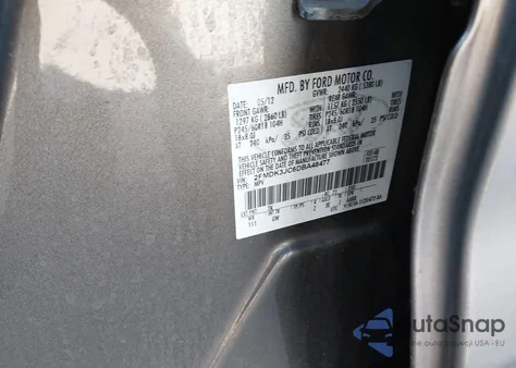 2013 Ford Edge Sel from USA, damaged, VIN 2FMDK3JC6DBA48477